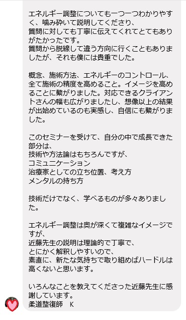 エルンテ整体講座スクール　クチコミ